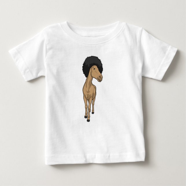 Pferd Afro Baby T-shirt (Vorderseite)