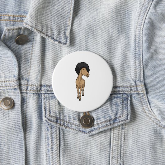 Pferd Afro Button (Beispiel)