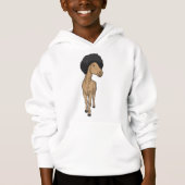 Pferd Afro Hoodie (Vorderseite)
