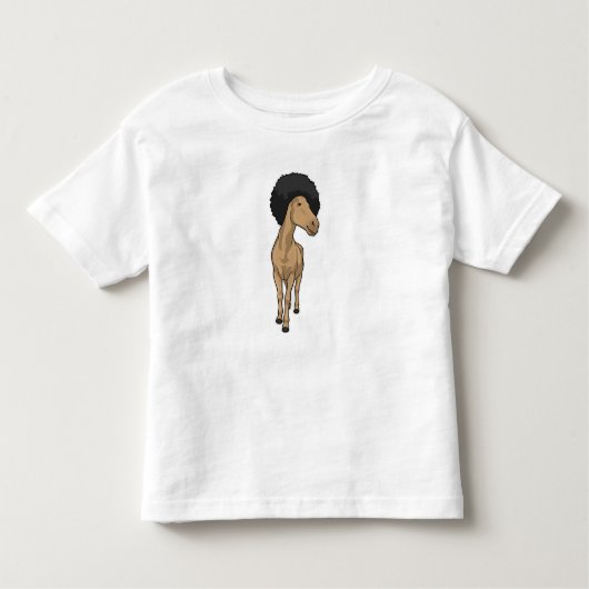 Pferd Afro Kleinkind T-shirt (Vorderseite)