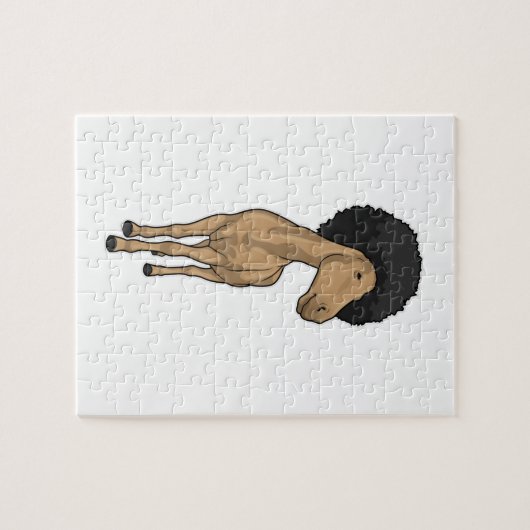 Pferd Afro Puzzle (Horizontal)