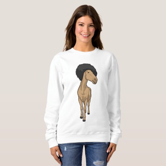 Pferd Afro Sweatshirt (Vorne ganz)