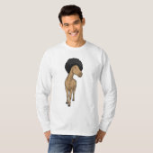 Pferd Afro T-Shirt (Vorne ganz)