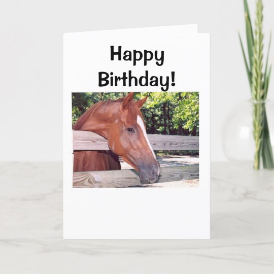 Pferd, alles Gute zum Geburtstag! Karte | Zazzle.de