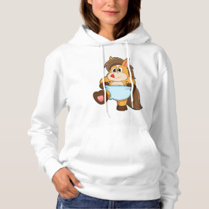 Pferd als Baby mit Windel Hoodie
