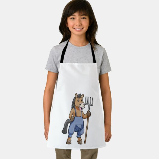 Pferd als Bauer mit Rake Schürze (Insitu)