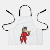 Pferd als Champion mit Trophäe Schürze (Vorderseite)