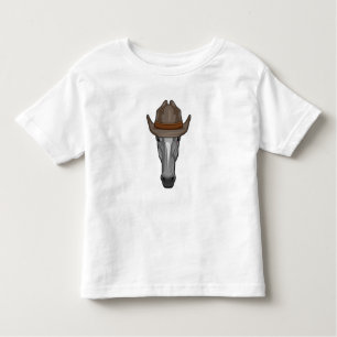 Pferd als Cowboy mit Hut Kleinkind T-shirt