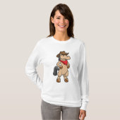 Pferd als Cowboy T-Shirt (Vorne ganz)