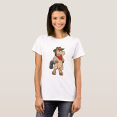 Pferd als Cowboy T-Shirt (Vorne ganz)