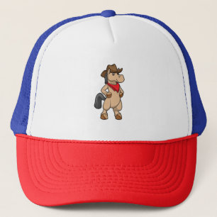 Pferd als Cowboy Truckerkappe