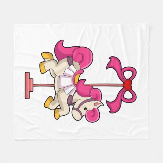 Pferd als Karussellpferd.PNG Fleecedecke (Vorderseite (Horizontal))