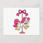Pferd als Karussellpferd.PNG Postkarte (Vorderseite)