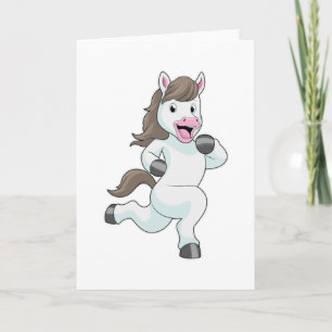 Pferd als Läufer beim Laufen Karte