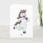 Pferd als Runner beim Laufen Karte (Rückseite)