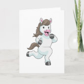 Pferd als Runner beim Laufen Karte (Vorderseite)