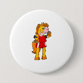 Pferd als Runner Button (Vorderseite)