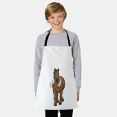 Pferd als Runner mit Handtuch Schürze (Getragen)