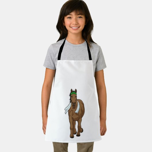 Pferd als Runner mit Handtuch Schürze (Insitu)