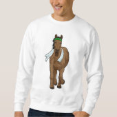 Pferd als Runner mit Handtuch Sweatshirt (Vorderseite)