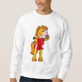 Pferd als Runner Sweatshirt (Vorderseite)