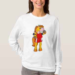 Pferd als Runner T-Shirt
