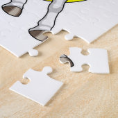 Pferd als Schwimmer mit Lifebouy Puzzle (Seite)