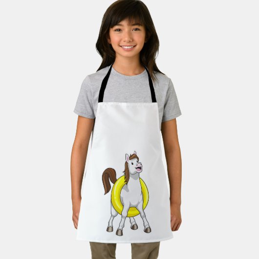 Pferd als Schwimmer mit Lifebouy Schürze (Insitu)