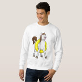 Pferd als Schwimmer mit Lifebouy Sweatshirt (Vorne ganz)