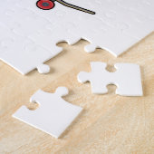 Pferd als Skater auf Skateboard Puzzle (Seite)