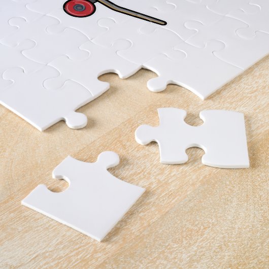 Pferd als Skater auf Skateboard Puzzle (Seite)