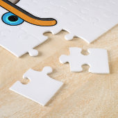 Pferd als Skater mit Skateboard Puzzle (Seite)