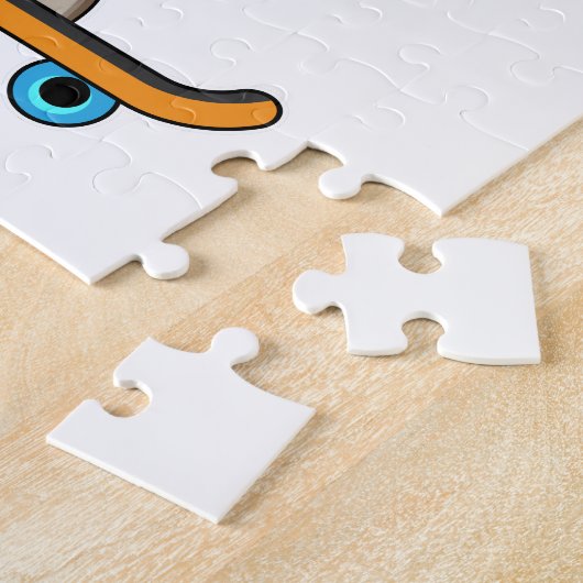 Pferd als Skater mit Skateboard Puzzle (Seite)