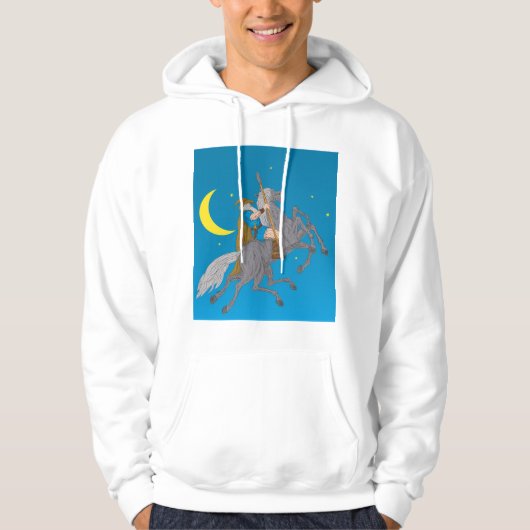 Pferd am Himmel Hoodie (Vorderseite)