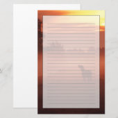 Pferd am Sonnenaufgang Briefpapier (Vorne/Hinten)