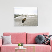 Pferd am Strand Leinwanddruck (Insitu (Wohnzimmer))