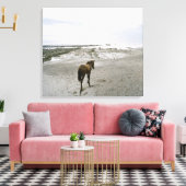Pferd am Strand Leinwanddruck (Insitu (Wohnzimmer))