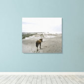 Pferd am Strand Leinwanddruck (Insitu (Holzboden))