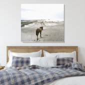 Pferd am Strand Leinwanddruck (Insitu (Schlafzimmer))