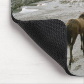 Pferd am Strand Mousepad (Ecke)