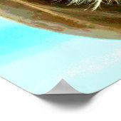 Pferd am Strand Poster (Ecke)