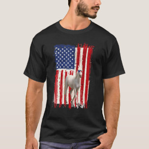 Pferd Amerikanische Flagge Patriotisches Haustier T-Shirt