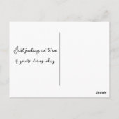 Pferd an der Barenttür Postkarte (Rückseite)