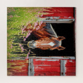 Pferd an der Barenttür Puzzle (Horizontal)