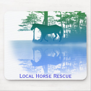 Pferd an der Dämmerung Mousepad