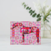 Pferd anderer Farbe Postkarte (Stehend Vorderseite)