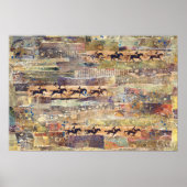 Pferd Art Poster oder Decoupage Paper (Vorne)