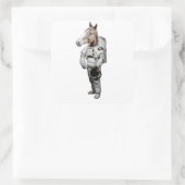 Pferd Astronaut Sticker (Tasche)