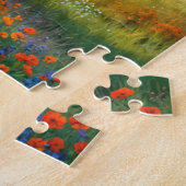 Pferd auf Bauernhof Wildblumenwiese Puzzle (Seite)