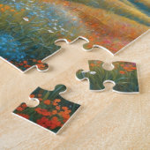 Pferd auf Bauernhof Wildblumenwiese Puzzle (Seite)